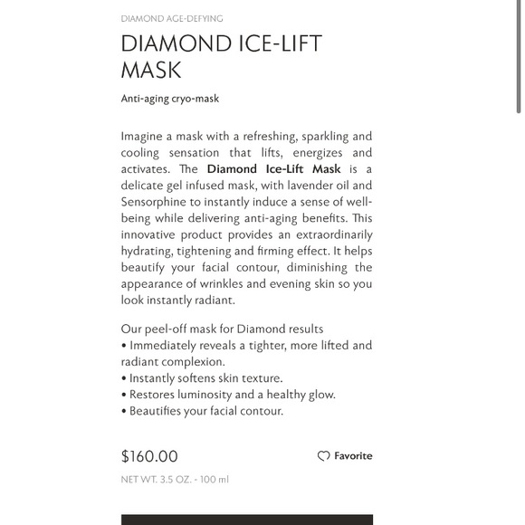 Natura Bisse Diamond Ice Lift Mask - Picture 2 of 3